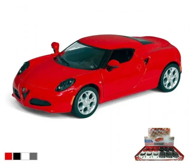 1:32 2013 Die Cast Alfa Romeo 4C (4 Asstd Colors)