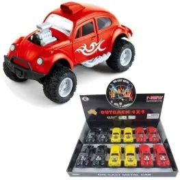 1:32 Die Cast Outback 4×4 Beetle Dragracer 3 colors Asst.