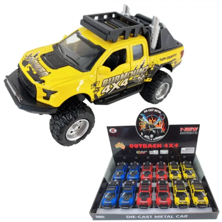 1:36 Die Cast Outback 4×4 F-150 Pick Up 3 colours Asst.