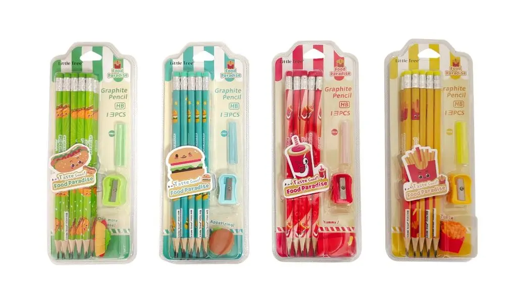 13PK Premium HB Pencils – Food Paradise Series
