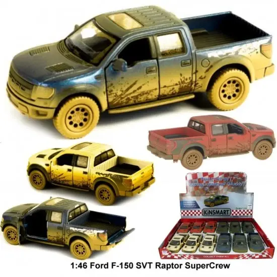 1:46 Die Cast 2013 Ford F-150 SVT Raptor Supercrew (Muddy)