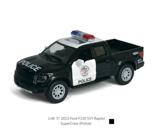 1:46 Die Cast 2013 Ford F-150 SVT Raptor Supercrew Police Car