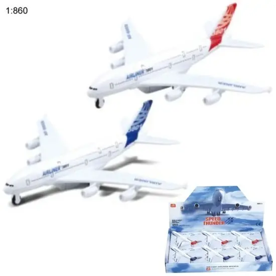 5″ Diecast Models 1:128 Fighter Jet (6 Assot.)