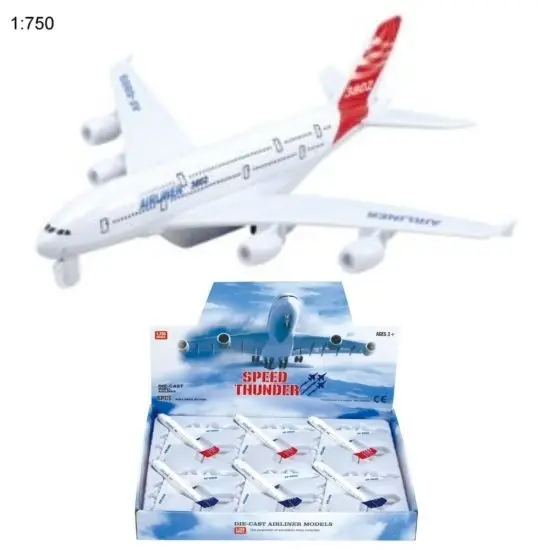 6″ Diecast Models 1:750 Airline (2 Assot)