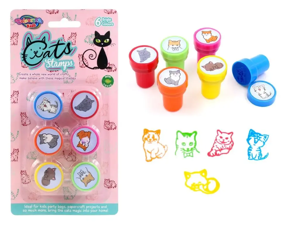 6PK Fun Stamps – Cat Series