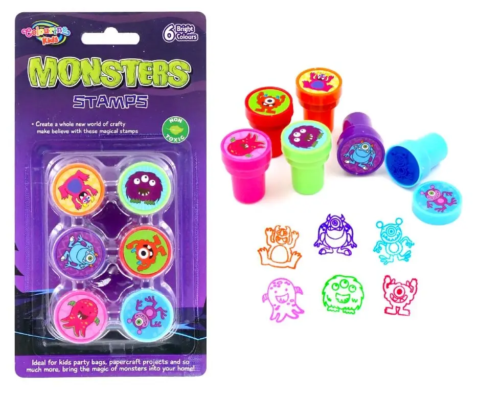 6PK Fun Stamps – Monster Series