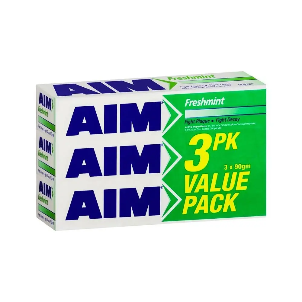 Aim Toothpaste Freshmint Value 3 Pack – 90g