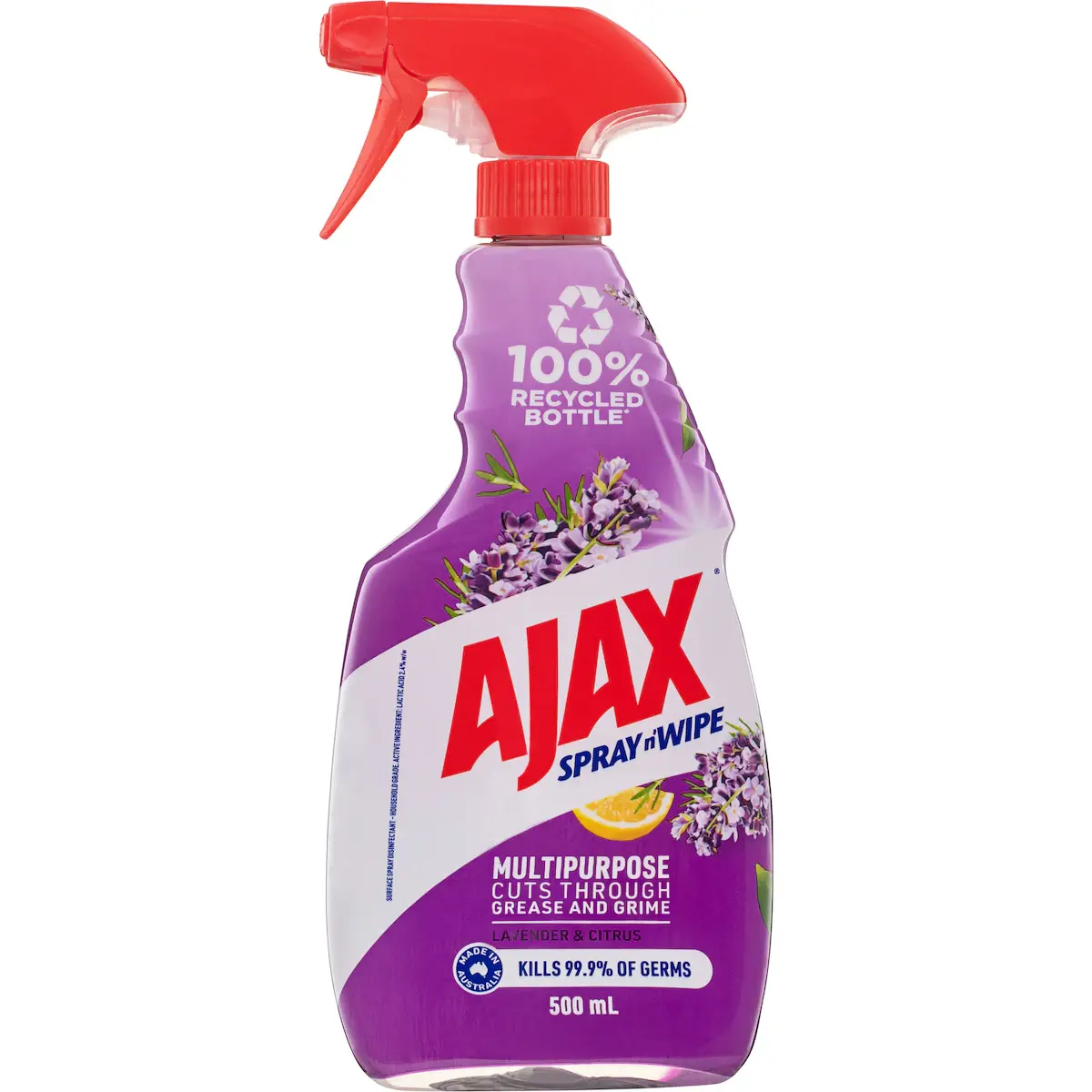 Ajax Spray N Wipe – Lavender & Citrus – Multipurpose – 500ml