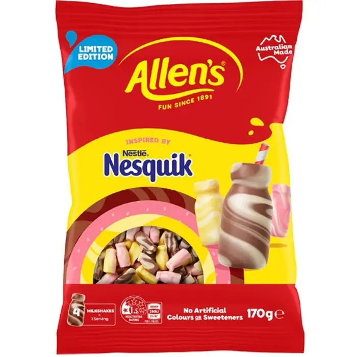 Allen’s Nesquik Shakes 170g