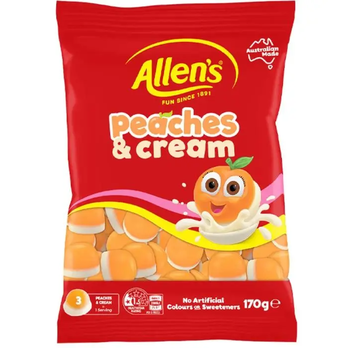 Allen’s Peaches & Cream 170g