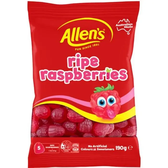 Allen’s Ripe Raspberries 190g