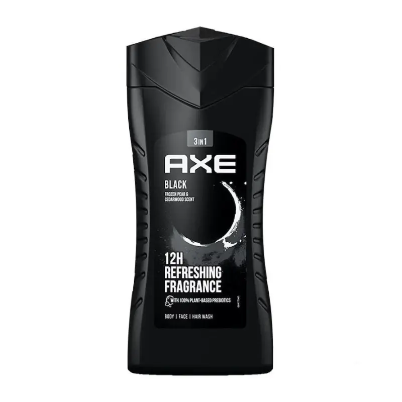 Axe 3-in-1 Body/Face/Hair Wash – Black – 250ml
