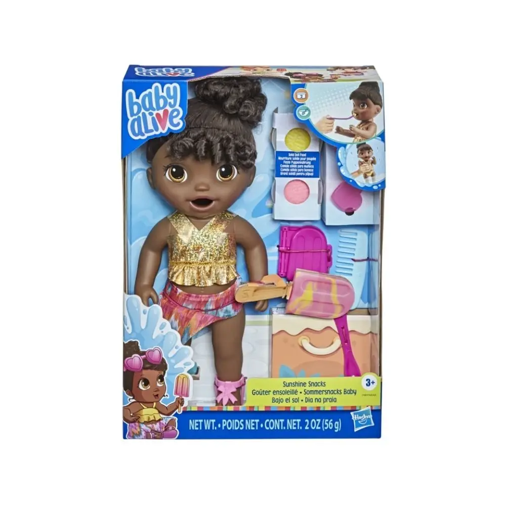 Baby Alive Sunshine Snacks – Black Hair