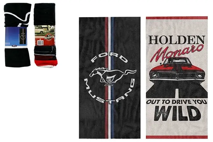 Beach Towel – Ford Mustang & Holden Monaro