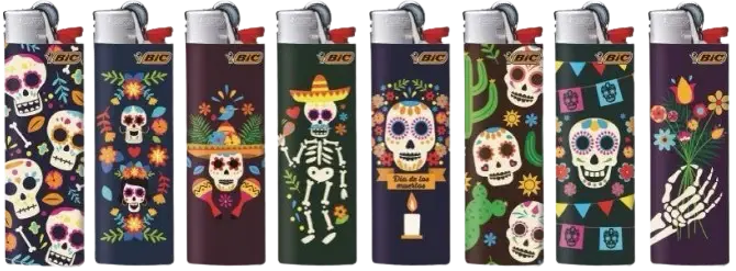 Bic Lighters Print – Skull