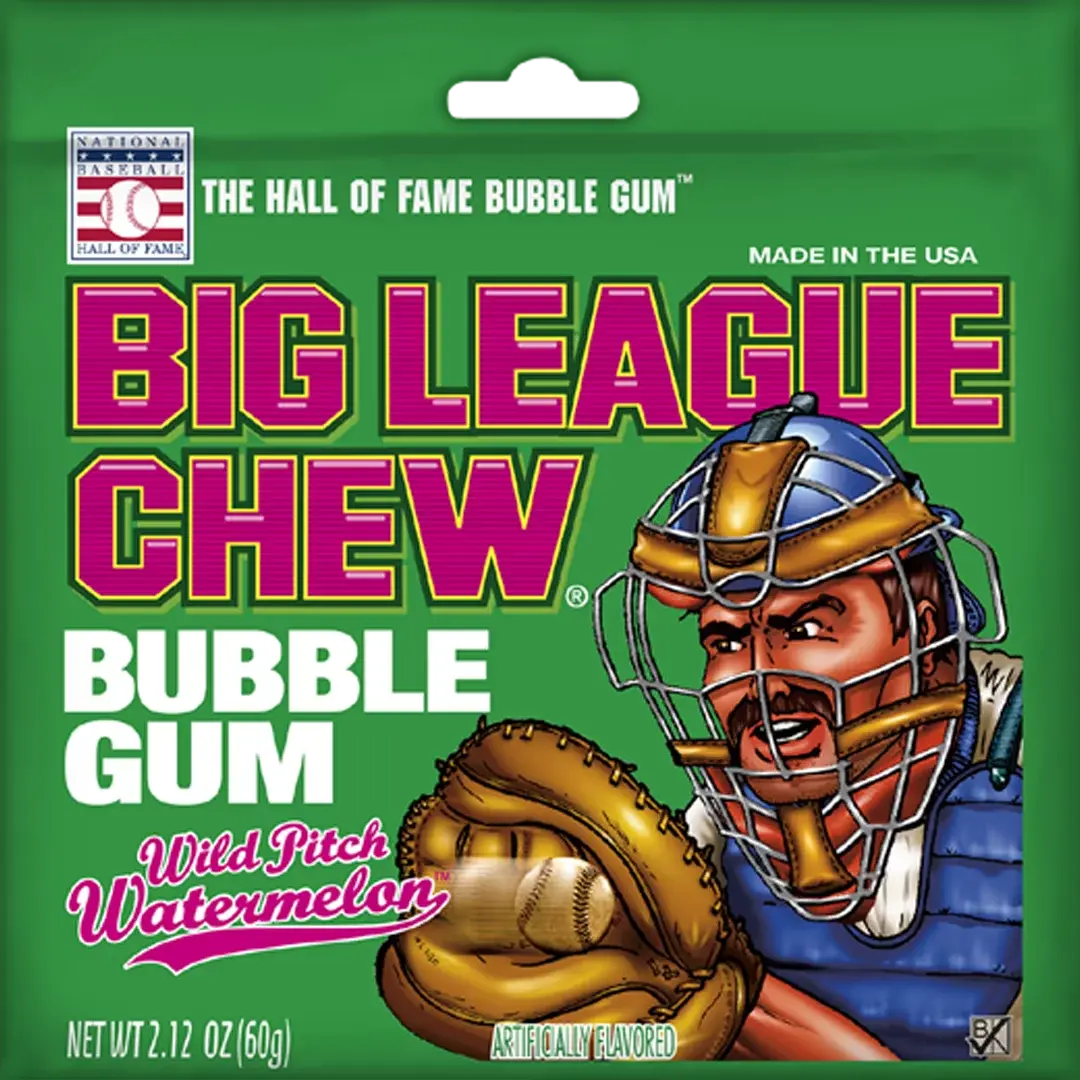 Big League Chew Bubble Gum Watermelon 2.1oz(60g)