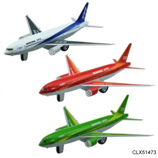 Boeing 777 Airliner with Light & Sound 9″ Diecast Model