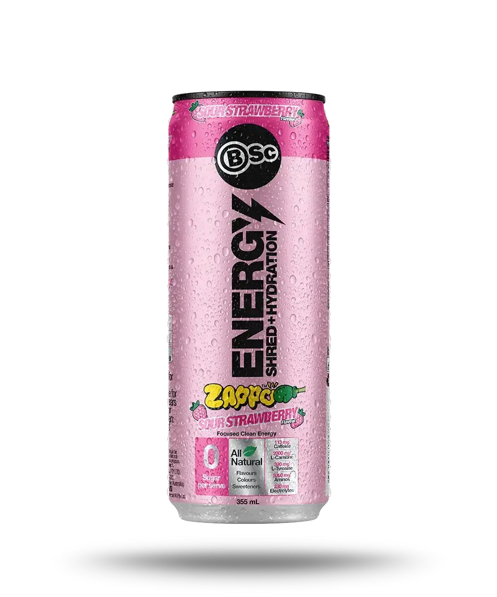 BSc Energy Shred Hydration 355ml Zappo Sour Strawberry