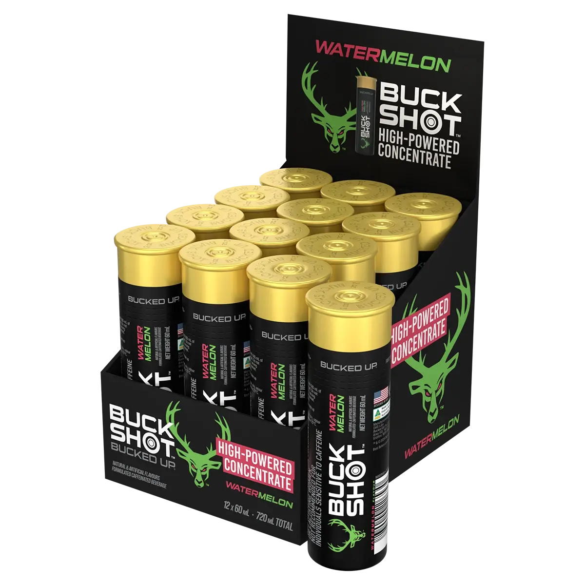 Bucked Up Buck Shots – Watermelon 60ml Energy Shot