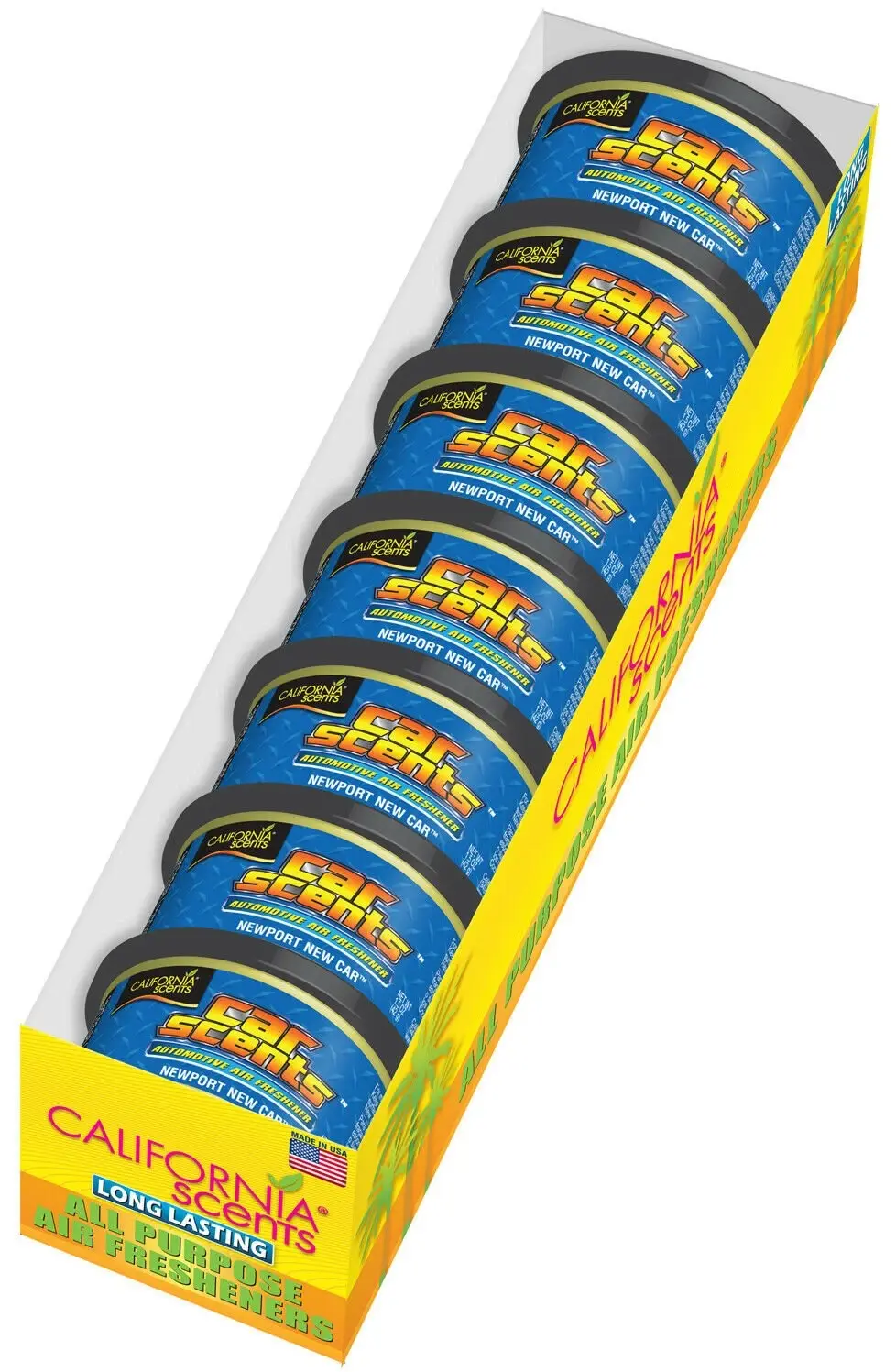 California Scents Can – Newport New Car – 7 Pack