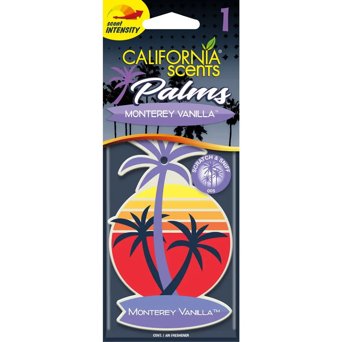 California Scents Palms Air Freshener – Monterey Vanilla – 1 Pack