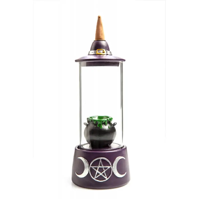 Cauldron Glass Case LED Backflow Incense Burner