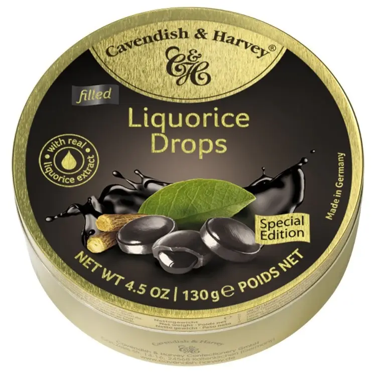 Cavendish and Harvey Liquorice Filled Drops – 130g