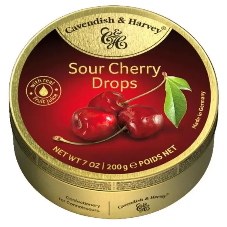 Cavendish & Harvey Sour Cherry Drops – 200g