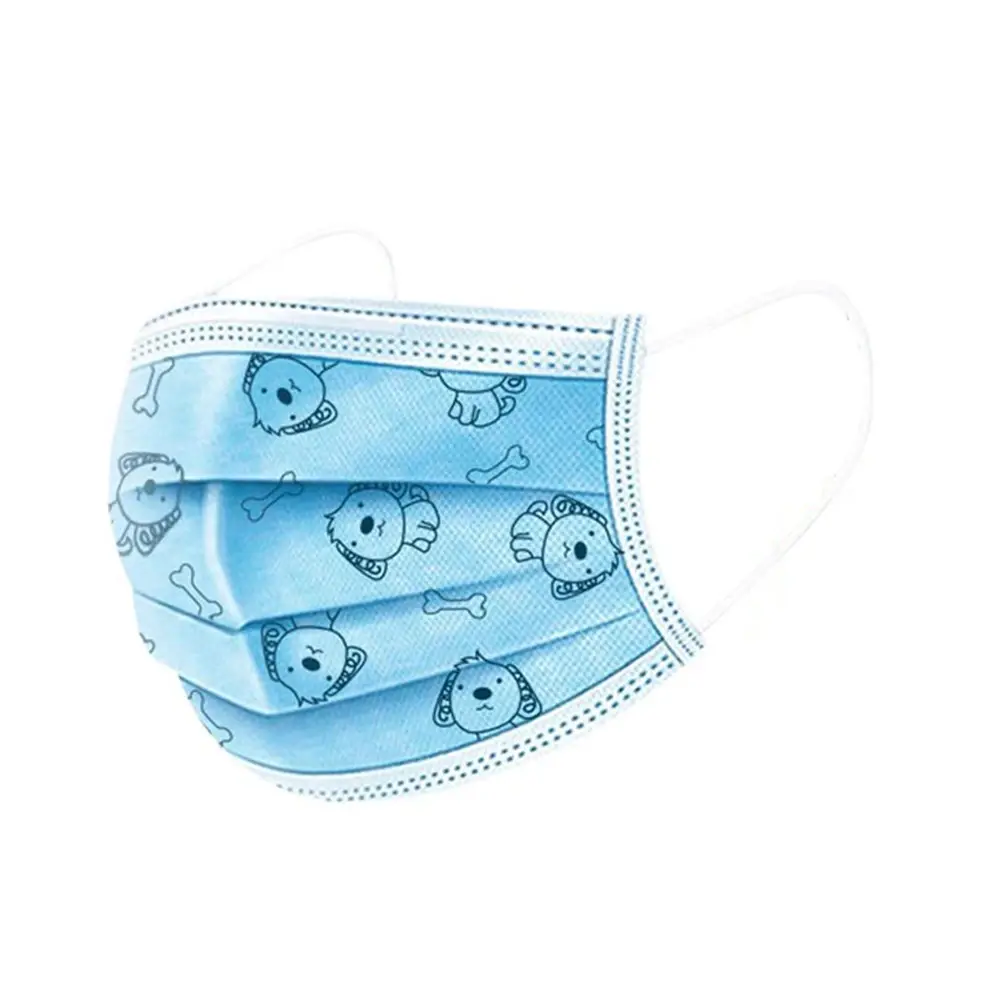 Children’s Disposable Pattern Face Masks 50-Pack – Dogs