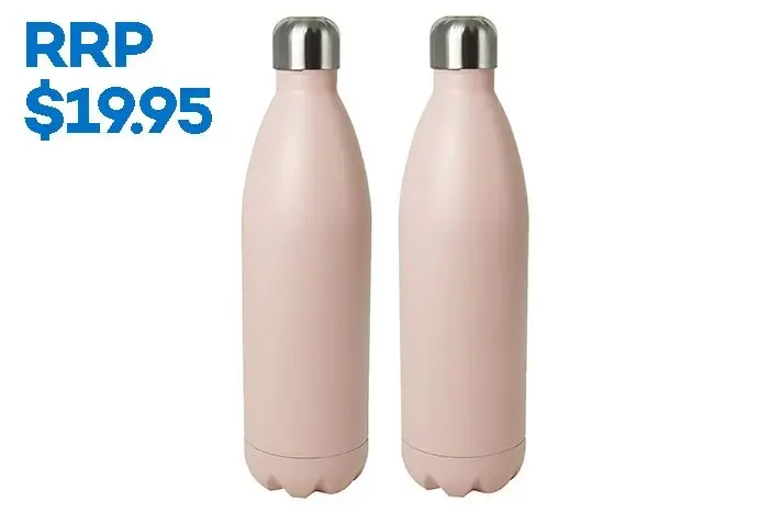 Classic 1L Water Bottle – Bubblegum Pink
