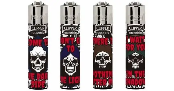 Clipper Lighter Tray Death Text