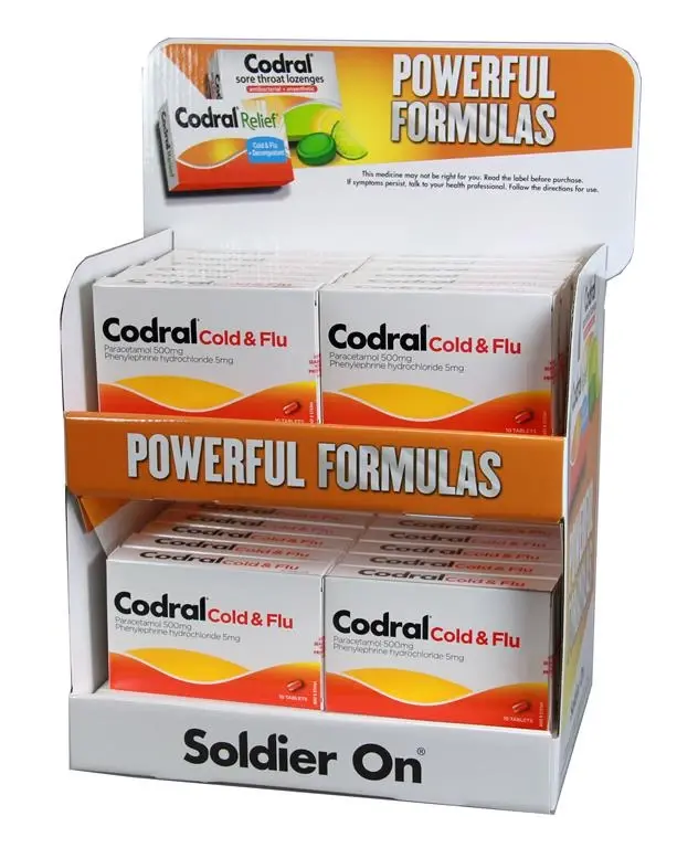 Codral 10 Cold & Flu Stand 24Pcs