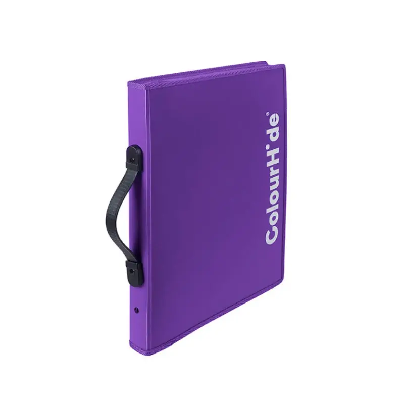 ColourHide A4 Zipper Expanding File – Purple