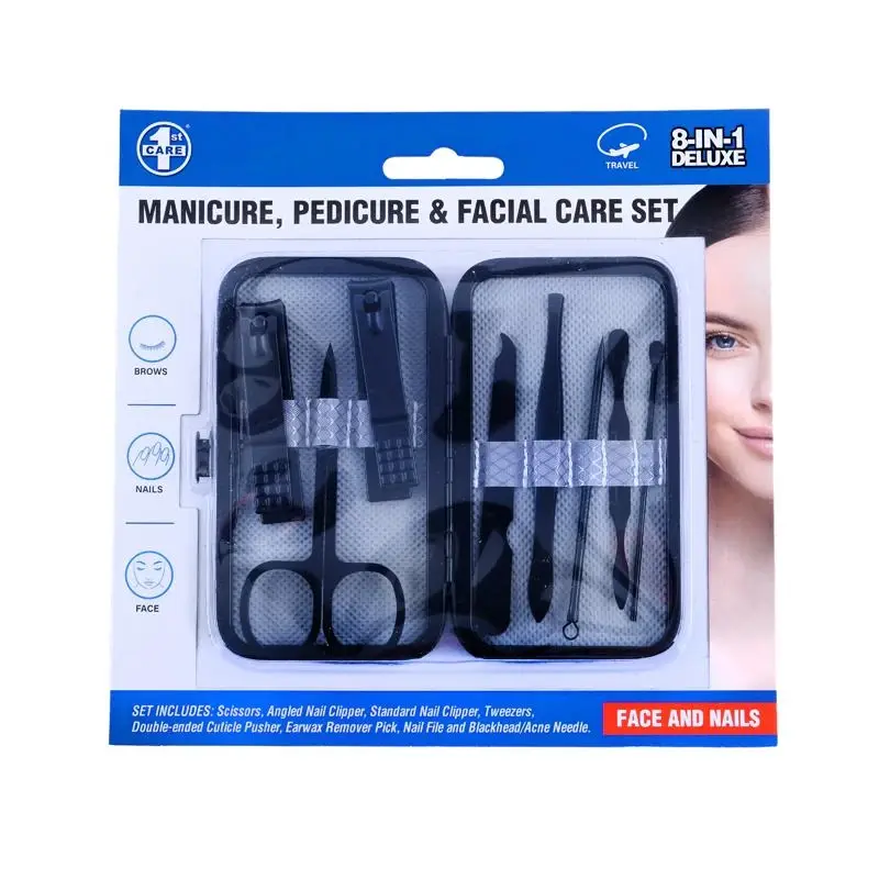 Deluxe Grooming Manicure Set – 8 in 1 with Carry Case