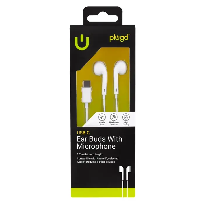 Ear Buds With Mic Into Type C