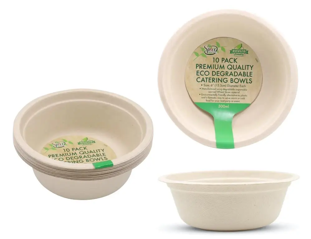 ECO Biodegradable Catering Plates – Bowl – Medium-10PK