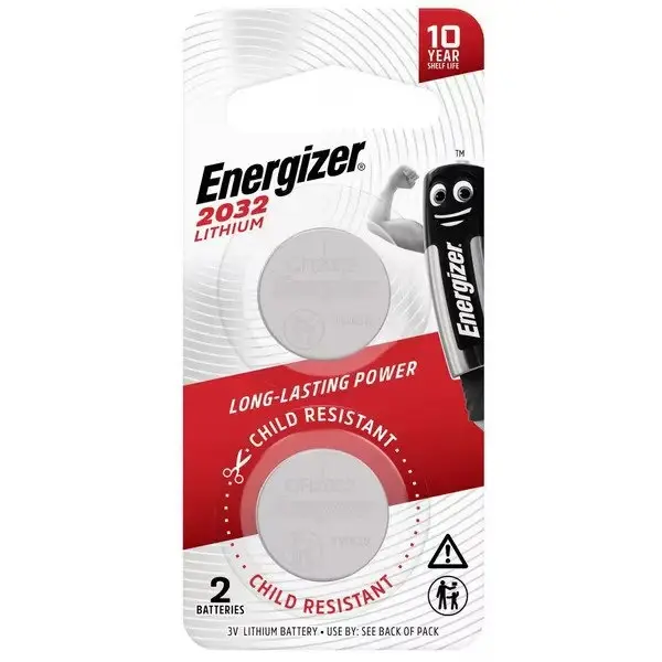 Energizer 3V 2032 Lithium Battery – 2 Pack