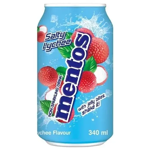 EU Mentos Salty Lychee Soda 340ml
