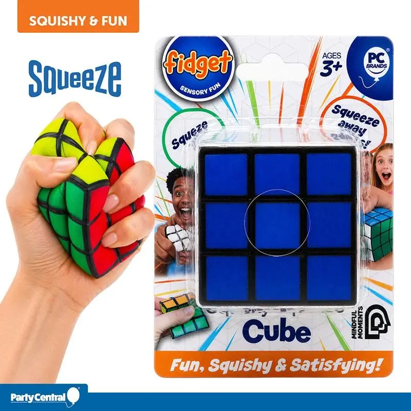 Fidget Squishy Squeeze Me Cube 5cm – Foam