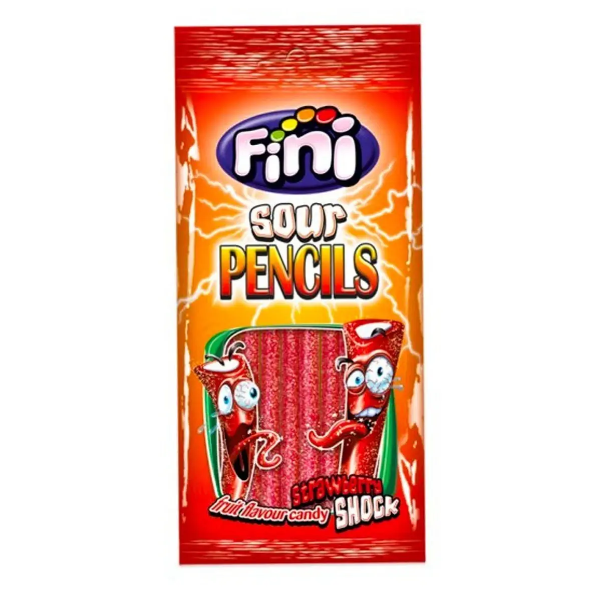 Fini Sour Pencils Strawberry 100g