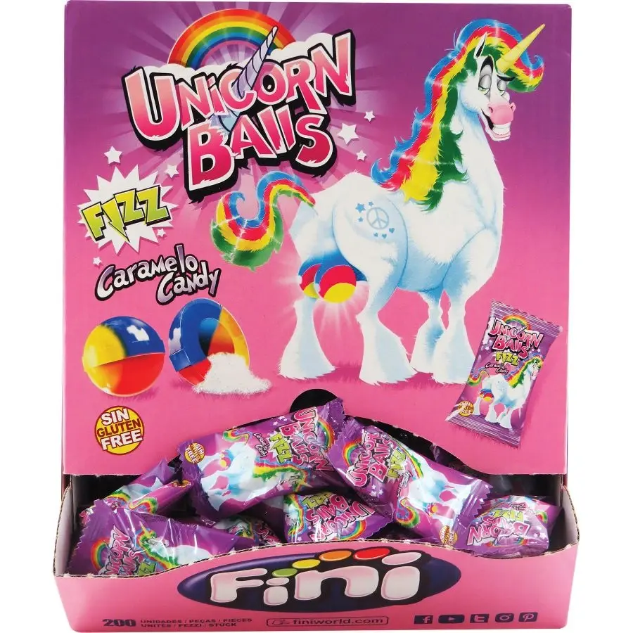 Fini Unicorn Balls Fizz Caramelo Candy 5g