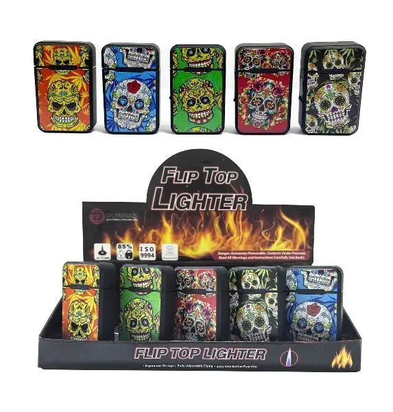 Flip top lighter – Skull  Series