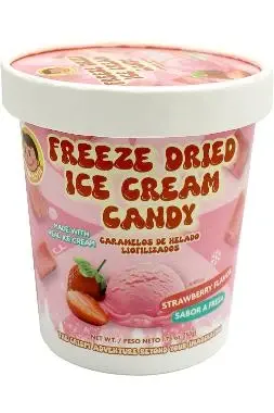 Freeze Dried Ice Cream Candy Strawberry 50g