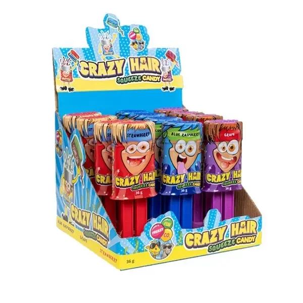 Fun Frenzy Crazy Hair Squeeze Candy 36g