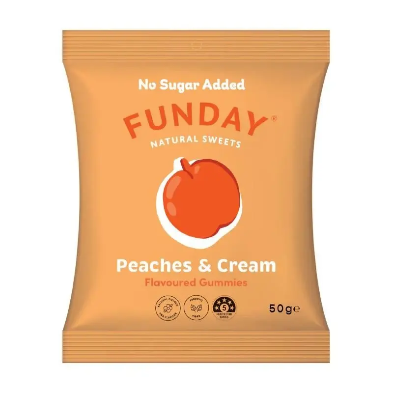 Funday Peaches & Cream Gummies 50g