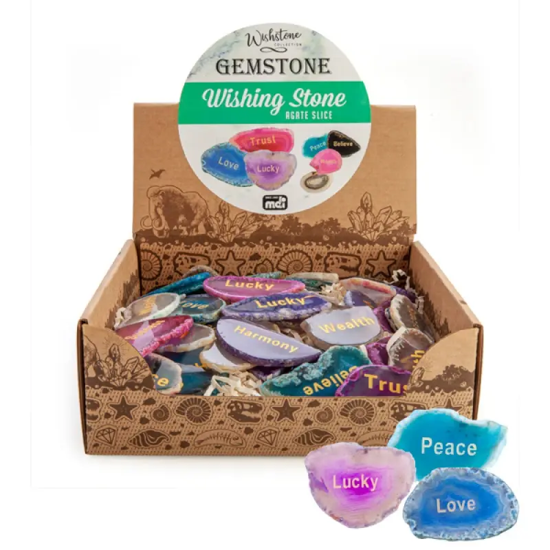 Gemstone Wishing Stone – Agate Slice