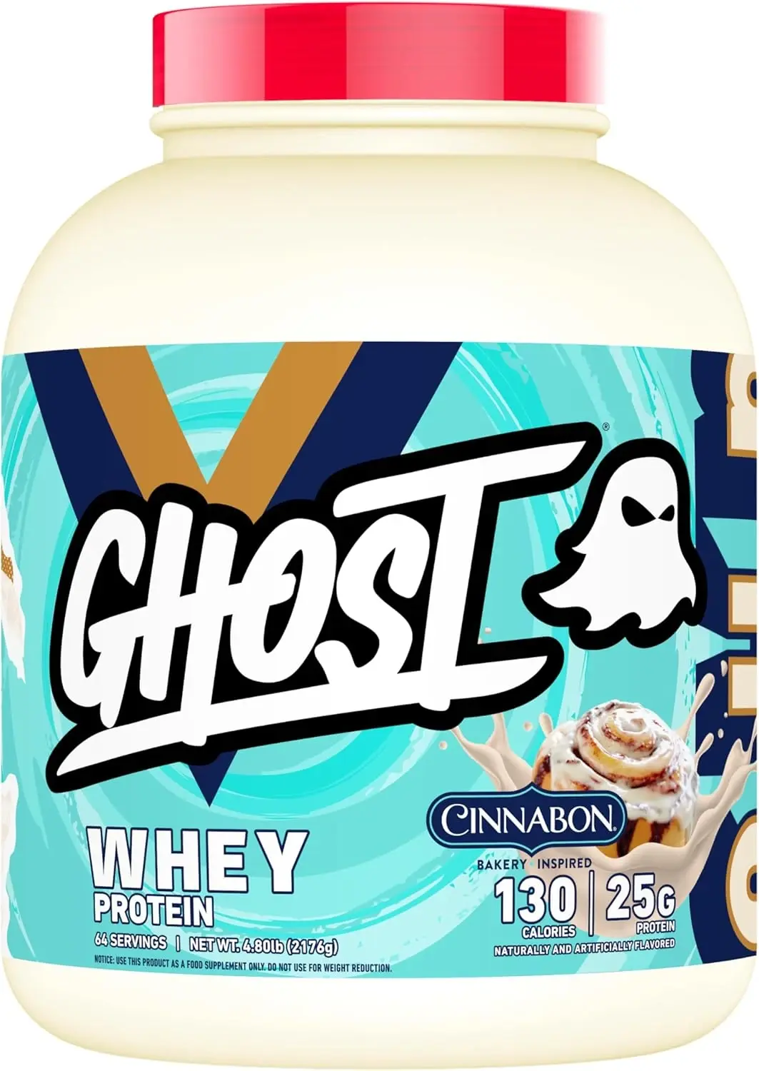 Ghost Whey Protein Powder Cinnabon 5lb (2.27kg)