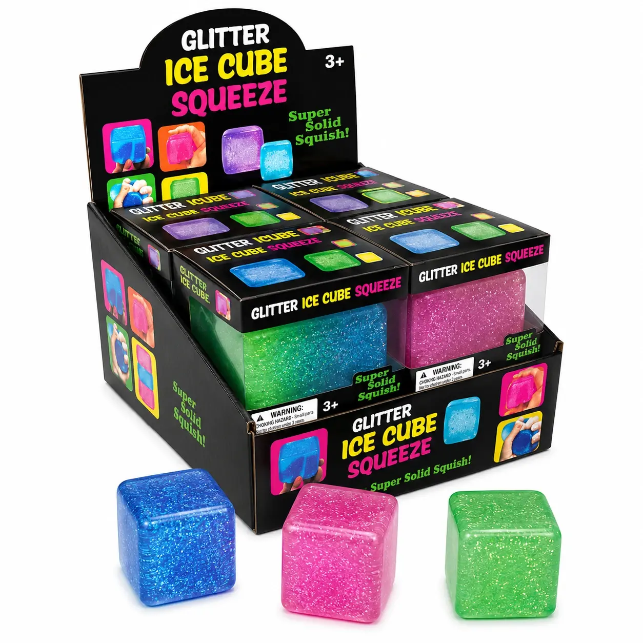 Glitter Ice Cube Squeezy