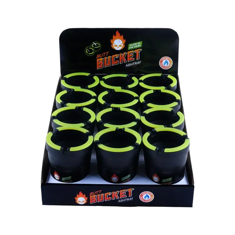 Glow In The Dark Ashtray Butt Bucket