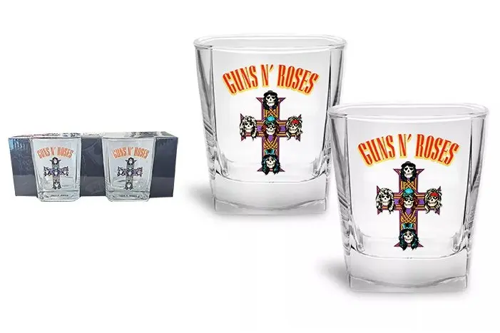 Guns N’ Roses Set of 2 Spirit Glasses